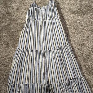 Aerie Blue and White Striped Dress
